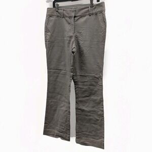 Quiet Luxury Taupe Straight Leg Pants Minimalist Office Chic Loft Petite 12P